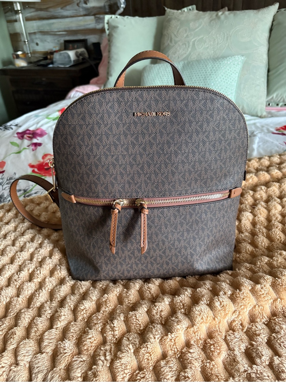 Michael Kors Brown Signature backpack